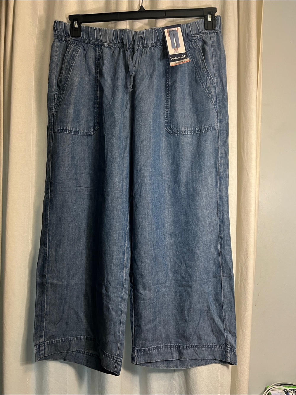 Splendid Blue Pull-On Wide Leg Pants